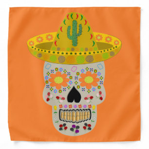 Mexican Day of the Dead Skull  Bandana