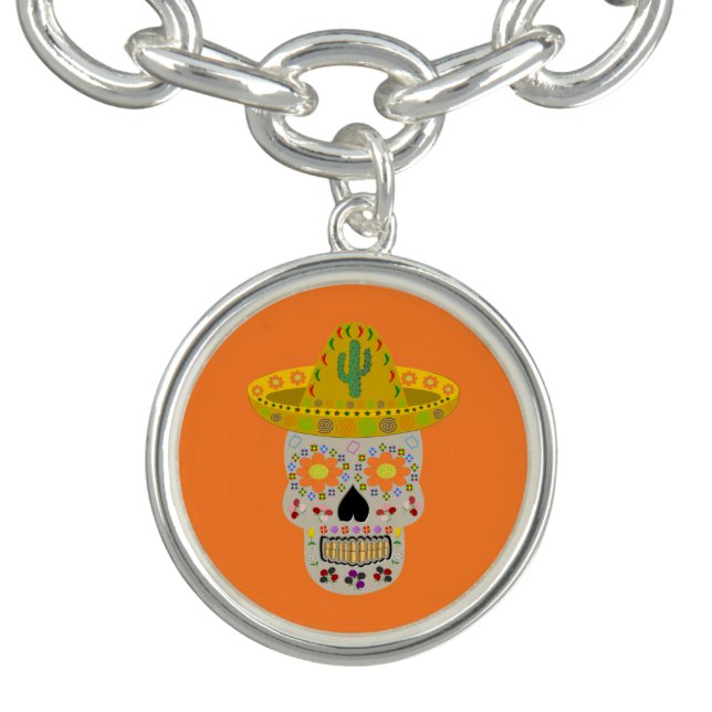 Mexican Day of the Dead Skull  Bracelet (Design)