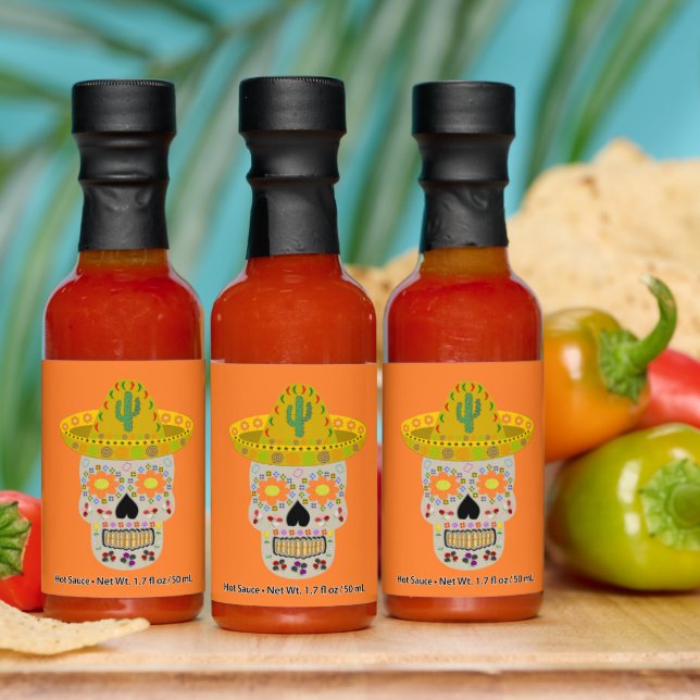 Mexican Day of the Dead Skull Hot Sauces (Multi)