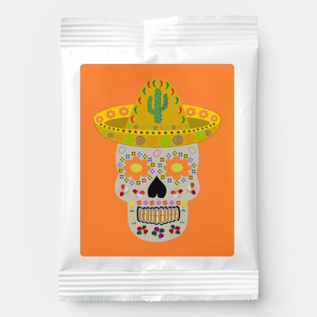 Mexican Day of the Dead Skull Lemonade Drink Mix (Front)