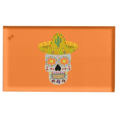 Mexican Day of the Dead Skull  Place Card Holder