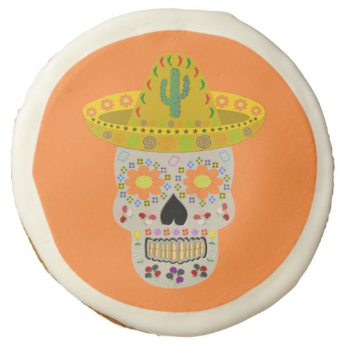 Mexican Day of the Dead Skull  Sugar Cookie