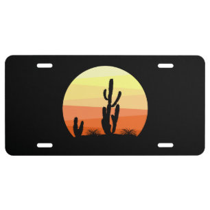 Mexican desert license plate