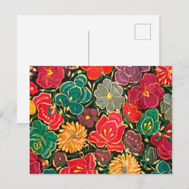 Mexican design holiday postcard (Front/Back)