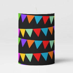 Mexican Design Pillar Candle