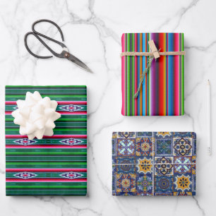 Mexican Designs Wrapping Paper Sheets