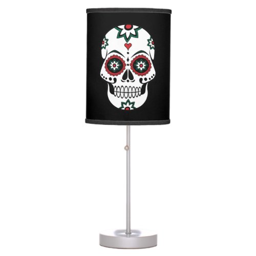 Mexican Dia De Los Muertos Day Of The Dead Costume Table Lamp