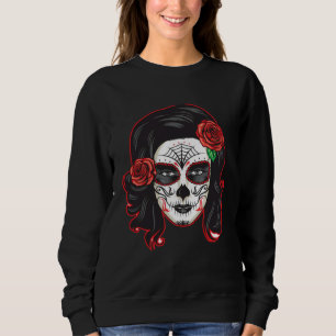 Mexican Dia de lus Muertos Calavera Day of the Dea Sweatshirt