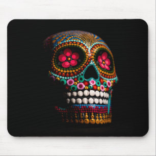 Mexican Dia of the Dead Skeleton Art Death Art Mouse Pad