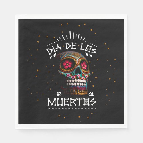 Mexican Dia of the Dead Skeleton Art Death Art Napkins