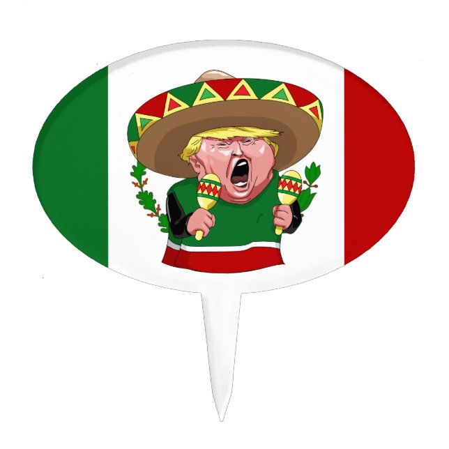 mexican donald trump cake topper (Front)