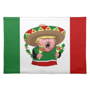 mexican donald trump cloth placemat
