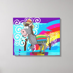 Mexican Donkey Canvas Print
