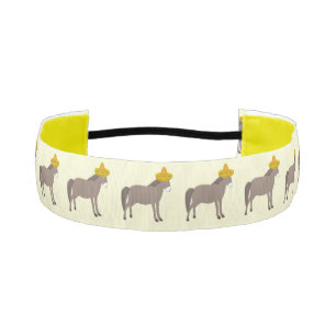 Mexican Donkey Day of the Dead Athletic Headband