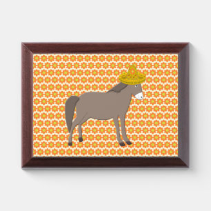Mexican Donkey Day of the Dead Award Plaque