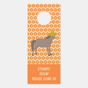 Mexican Donkey Day of the Dead Custom Door Hanger