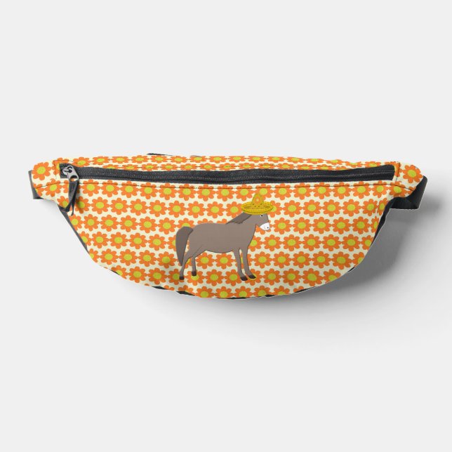 Mexican Donkey Day of the Dead Fanny Pack (Lay Down)