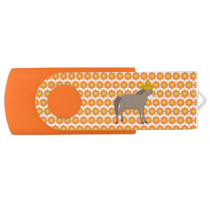 Mexican Donkey Day of the Dead Flash Drive