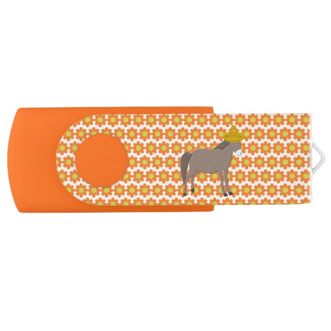 Mexican Donkey Day of the Dead Flash Drive (Front)