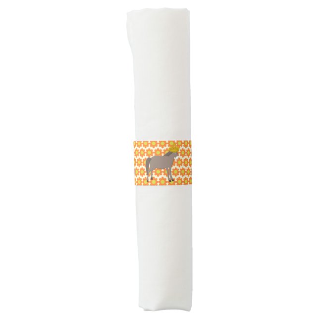 Mexican Donkey Day of the Dead Napkin Bands (Front)