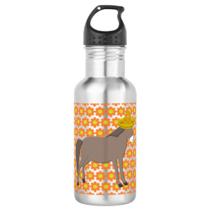 Mexican Donkey Day of the Dead Stainless Steel Water Bottle
