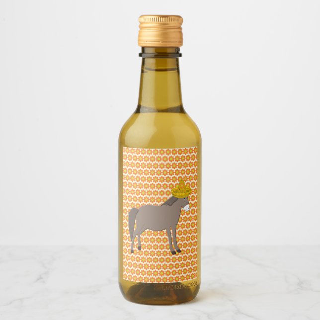 Mexican Donkey Day of the Dead Wine Label (Front)