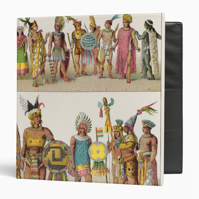 Mexican Dress 3 Ring Binder (Front/Inside)