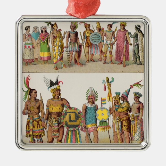 Mexican Dress Metal Ornament (Front)