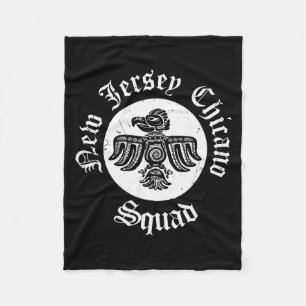 Mexican Eagle Apparel Men Latino Clothing New Jers Fleece Blanket