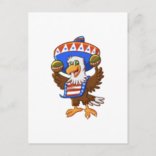 American Eagle Cartoon Postcards - No Minimum Quantity | Zazzle