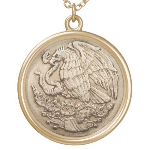 Mexican eagle necklace