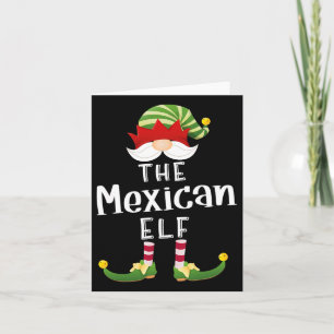 Mexican Elf Group Christmas Funny Pajama Party  Card