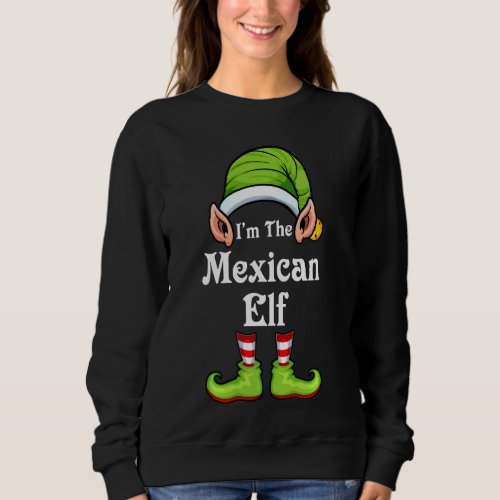 Mexican Elf Matching Family Group Christmas Party  Sweatshirt