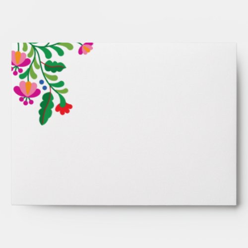 Mexican Embroidery Colorful Envelope