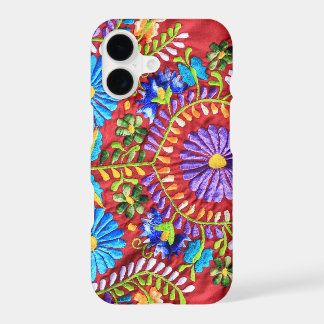 Mexican Embroidery design iPhone 17 Case