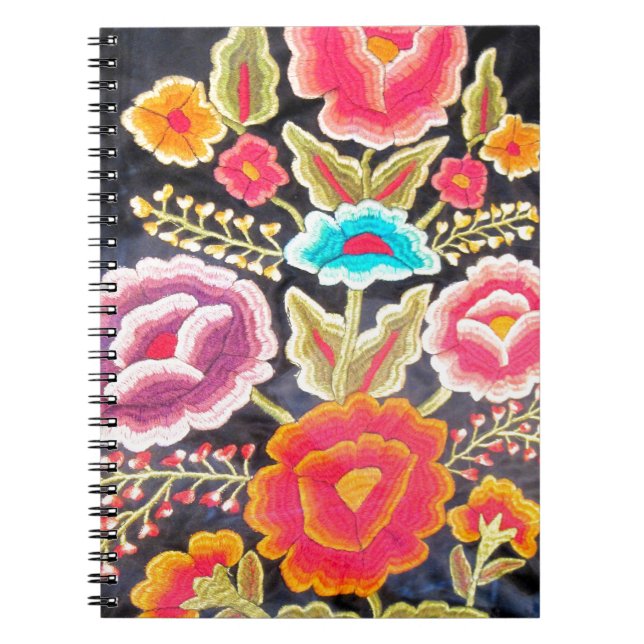 Mexican Embroidery design Notebook (Front)