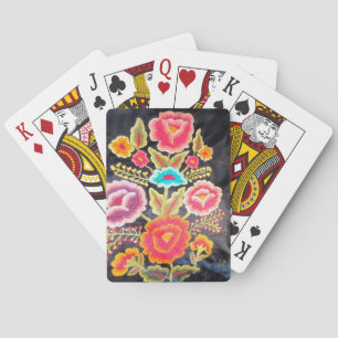 Mexican Embroidery design Poker Cards