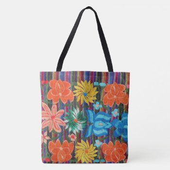Mexican Embroidery Design Tote Bag by beautyofmexico at Zazzle