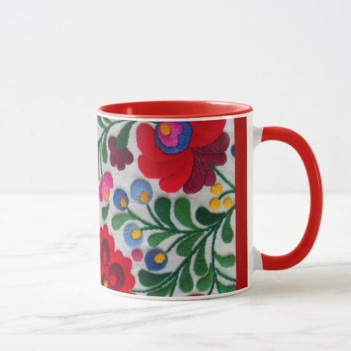 Mexican Embroidery Image Coffee Mug Tea Cup