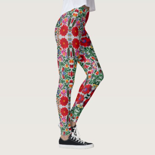 Mexican Embroidery Image Pretty Womens Yoga Pants