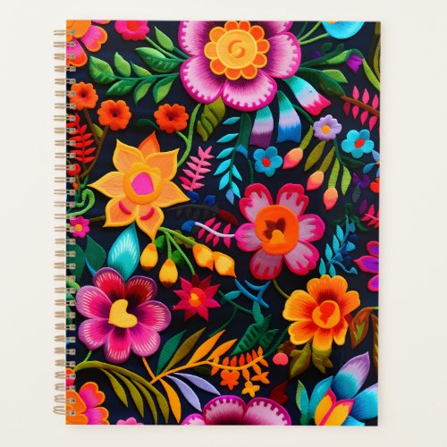 Mexican Embroidery Inspired Print Planner