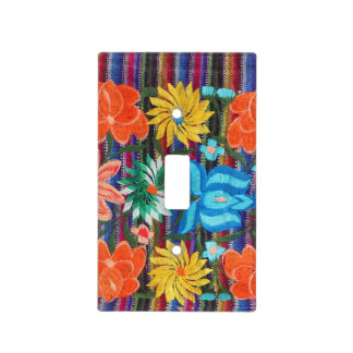 Mexican Embroidery light switch