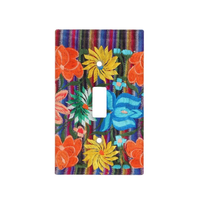 Mexican Embroidery light switch Cover (Front)