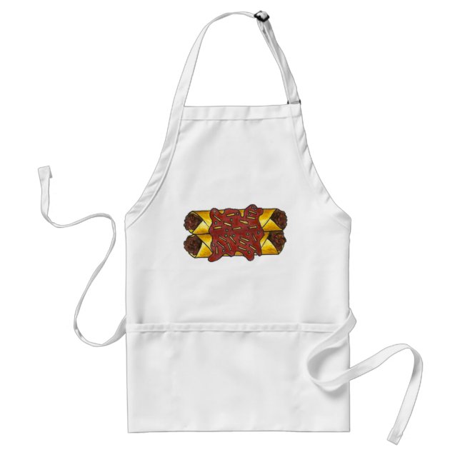 Mexican Enchilada Foodie Cheese Bean Enchiladas Adult Apron (Front)