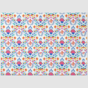 Mexican ethnic folk art floral pattern  tissue paper