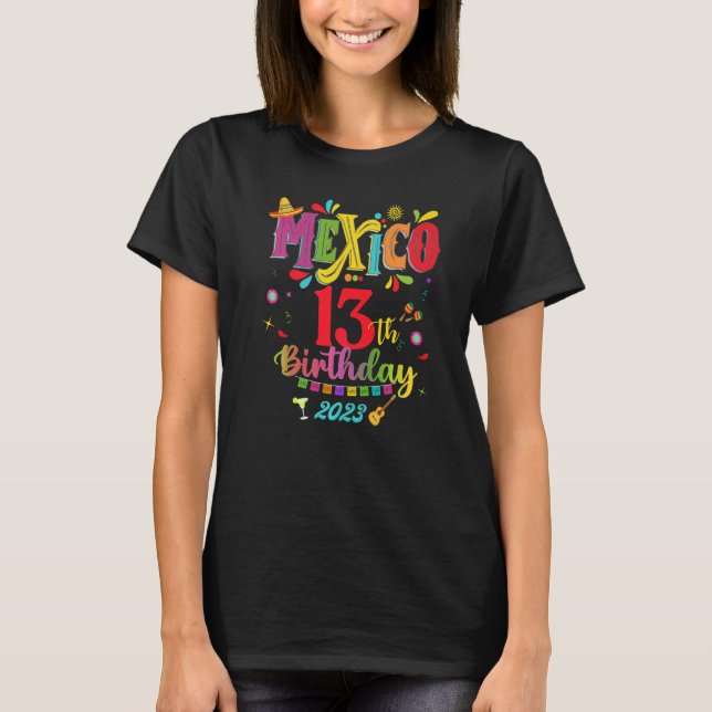 Mexican Fiesta 50th Bday Matching Group  7 T-Shirt (Front)