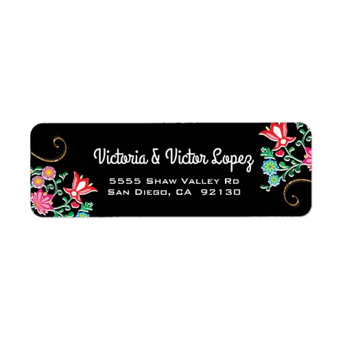 Mexican Fiesta  address label