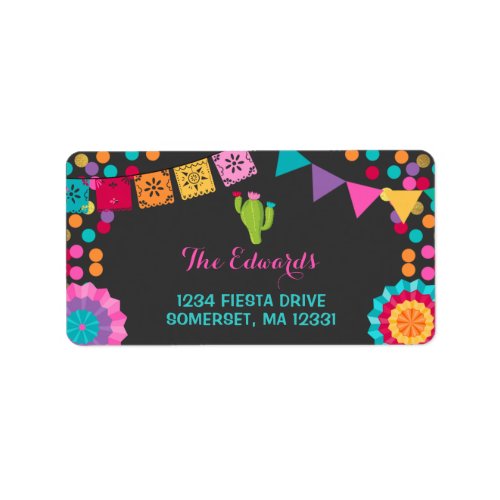 Mexican Fiesta Address Labels Fiesta Birthday