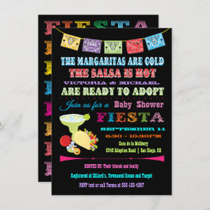 Mexican Fiesta Adoption Baby Shower Invitation