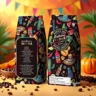 Mexican Fiesta Any Occasion Pattern Black ID1114